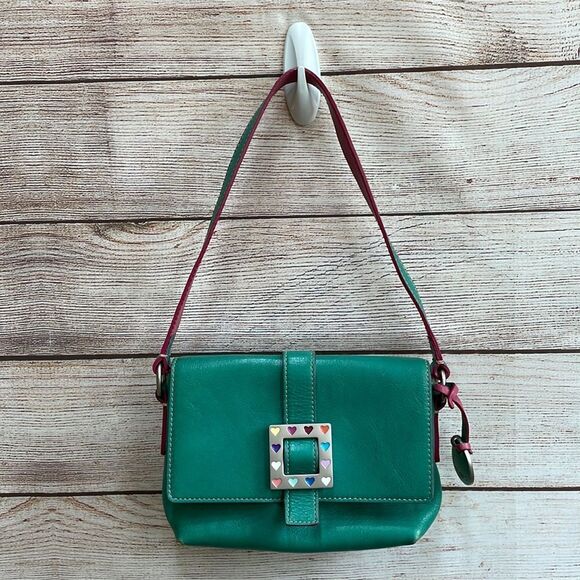 Dooney & Bourke Handbags - VINTAGE DOONEY AND BOURKE BAG IN GREEN LEATHER